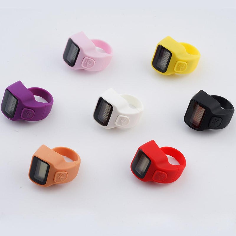 Electronic Finger Counter,5-Digit Number Count Clicker Mini LCD Digital Display Hand Tally Counter,Digital Handheld Tally Counter, Counting for Golf, Goods Counting, Lap, Knitting (Red) - Image 4